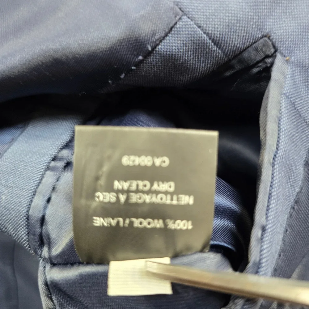 Peter Millar Wool Suit Jacket Mens 46R‎ 46 Blue Blazer Sport Coat